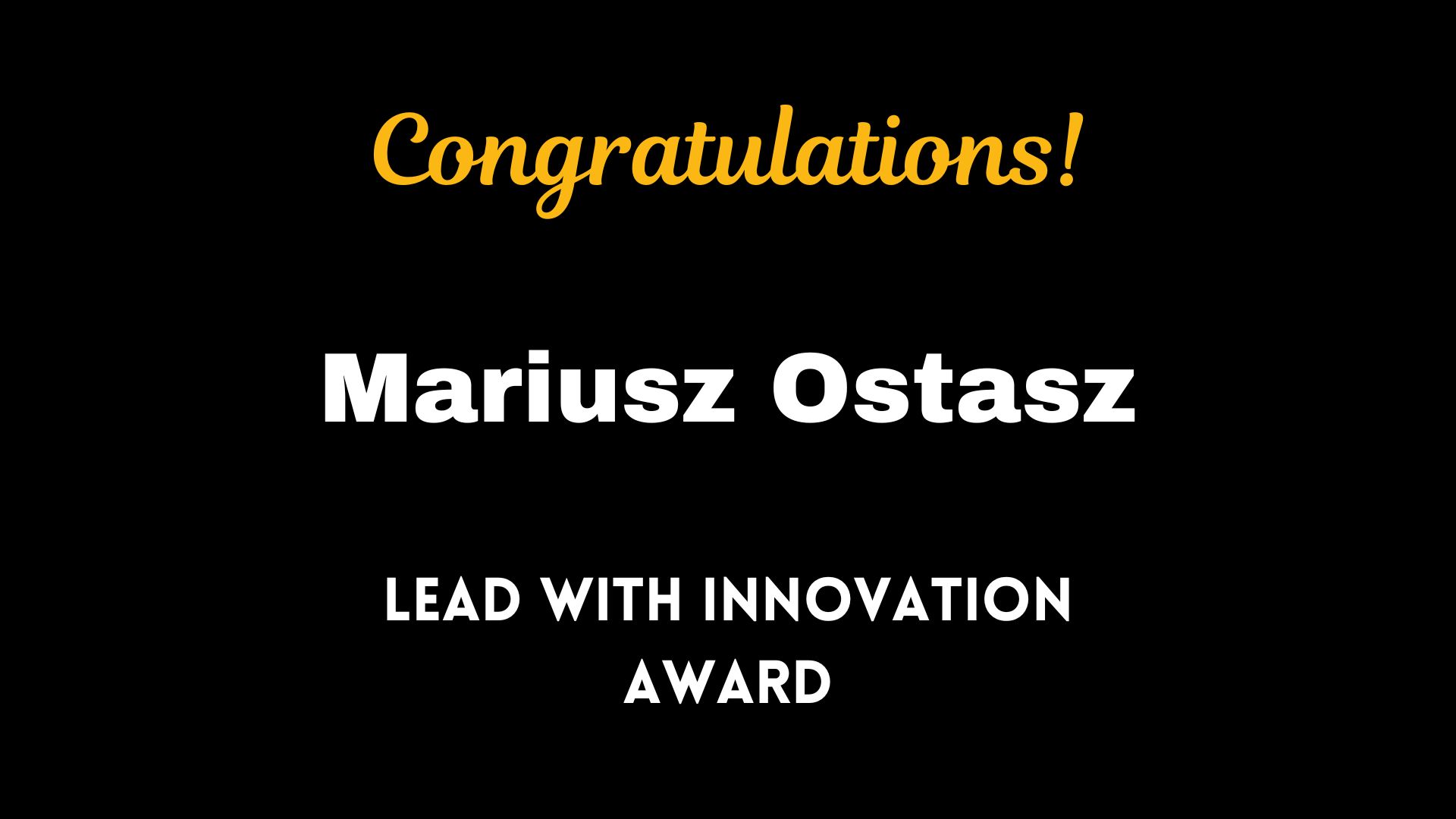 Announcement of Award Winner