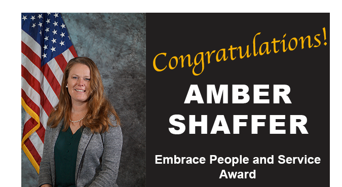 Amber Shaffer - Embrace People and Service Award